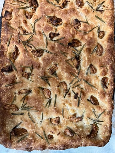 Roasted Garlic & Rosemary Focaccia