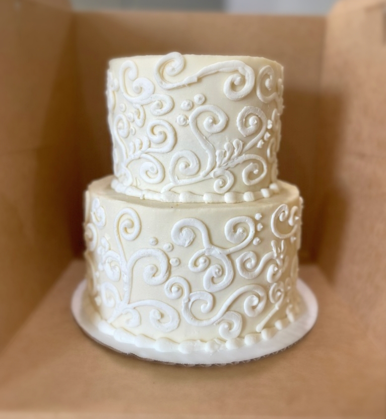 Custom 2-Tiered Cake