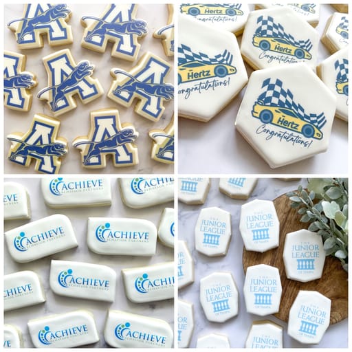 Custom Printed Logo Cookies for Businesses and Corporate 