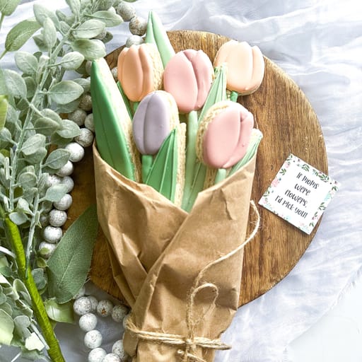 Tulip Bouquet Cookie Set