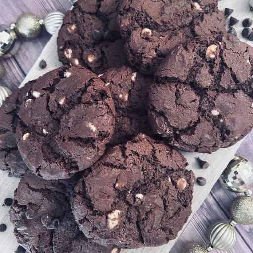 Jumbo Triple Chocolate Cookies, One dozen