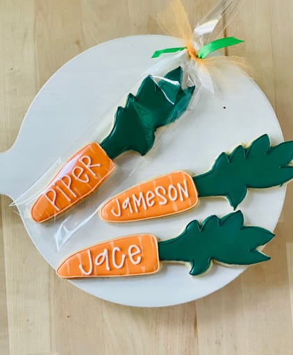 Personalized Carrot Cookies