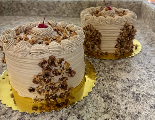 Maple Walnut Buttercream Layer Cake - 7” feeds 8-10