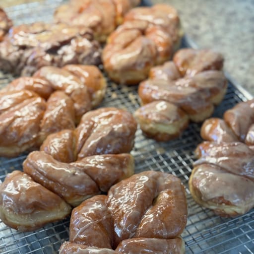Jumbo Glazed Bow Tie Doughnut