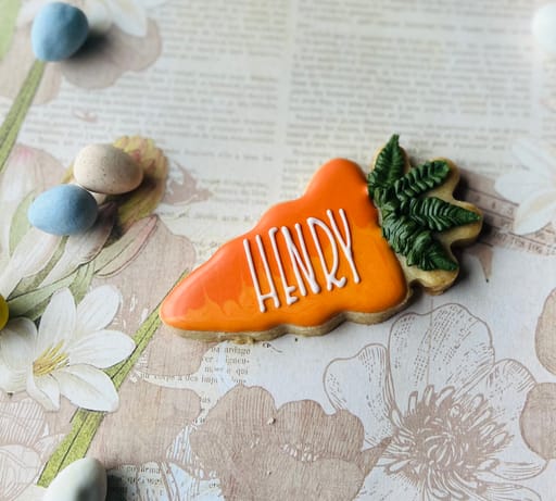 Personalized Carrot Cookie