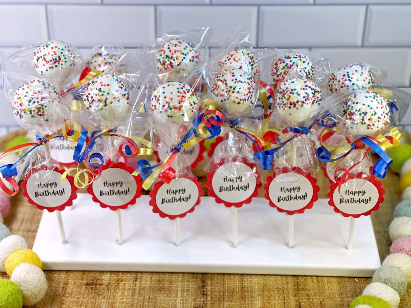 Classic Birthday Cake Pops