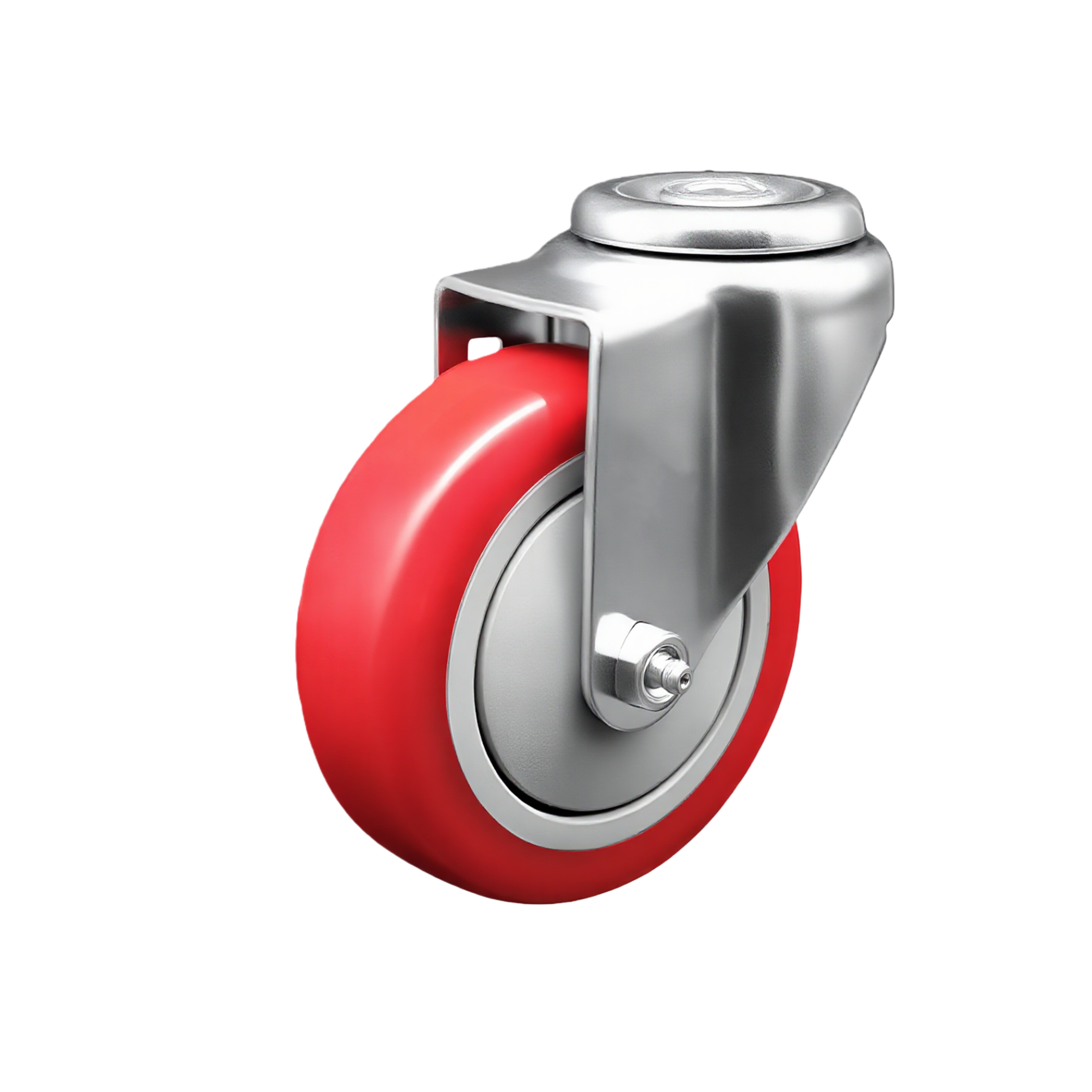 Medium Duty PU Castor Wheel (Bolt-Hole) — 3" Swivel