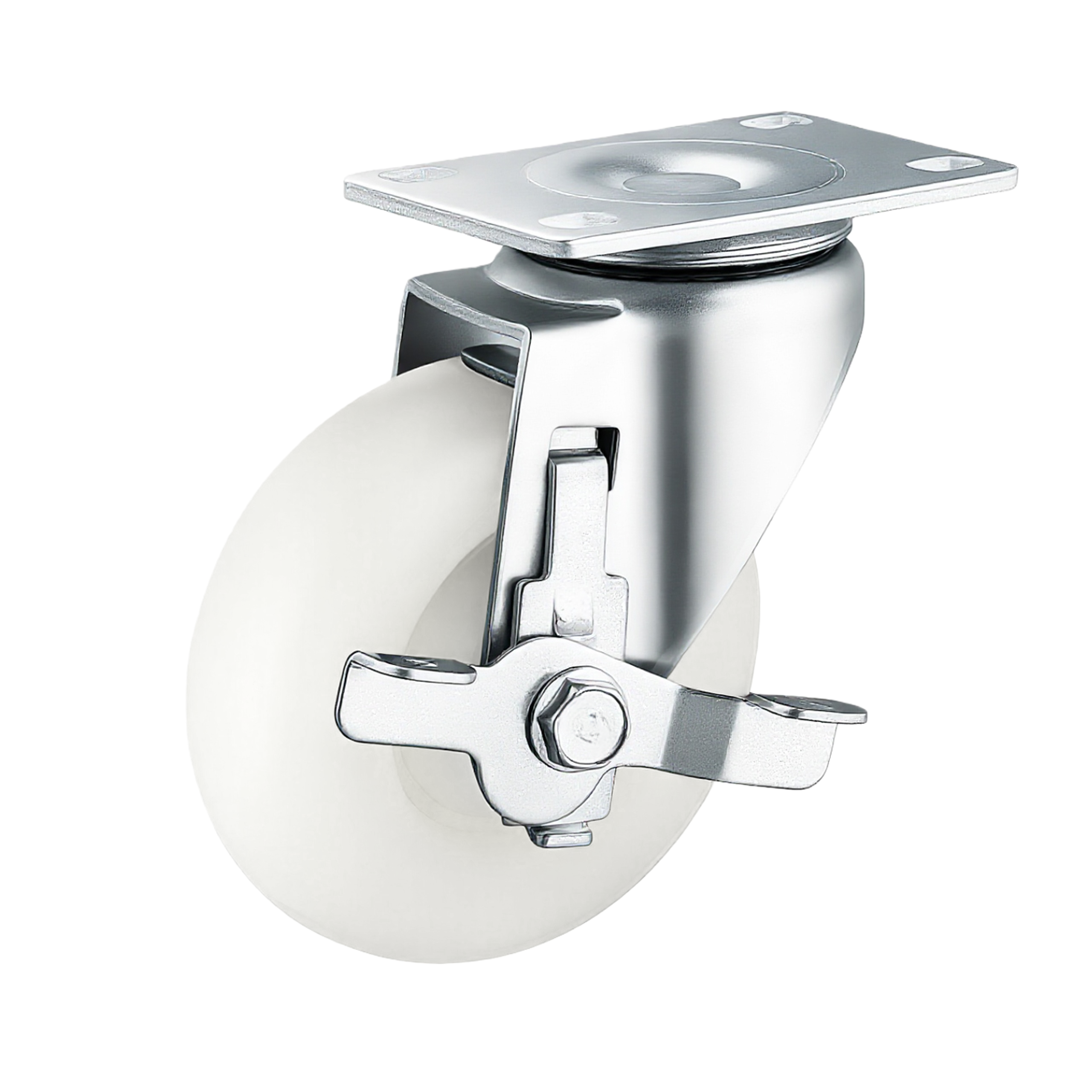 Medium Duty PP Castor Wheel — 5" Side Brake