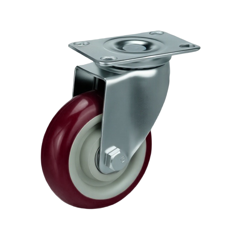 Medium Duty PVC Castor Wheel — 3" Swivel