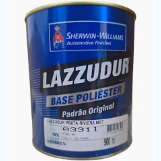 TINTA AUTOMOTIVÁ POLIESTER LAZZURIL PRATA RIVIERA (FORD) 900ML
