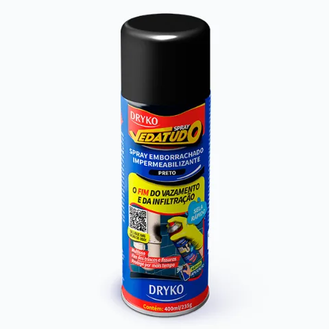 DRYKO SPRAY VEDATUDO EMBORRACHADO PRETO 400ML