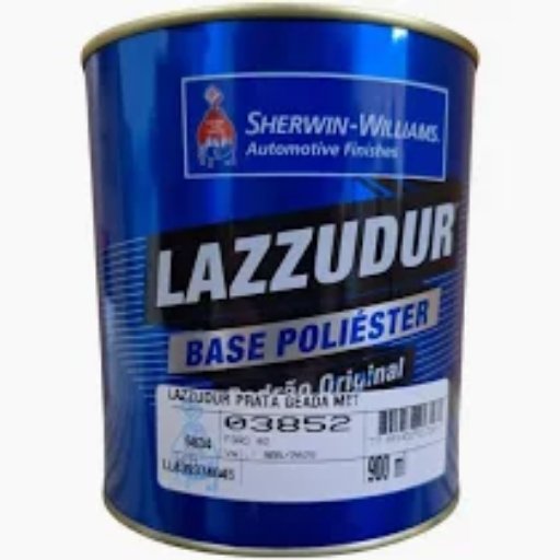TINTA AUTOMOTIVÁ POLIESTER LAZZURIL PRATA GEADA (FORD) 900ML