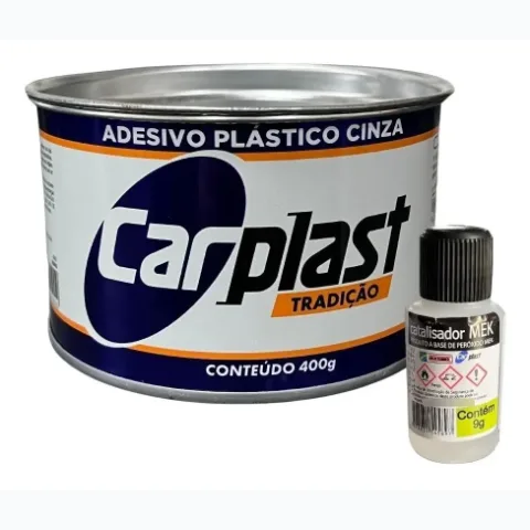 CARPLAST ADESIVO PLASTICO CINZA 400G