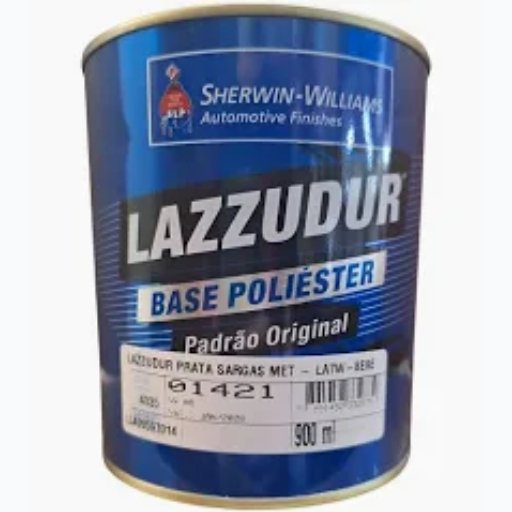TINTA AUTOMOTIVÁ POLIESTER  LAZZURIL PRATA SARGAS (VW) 900 ML