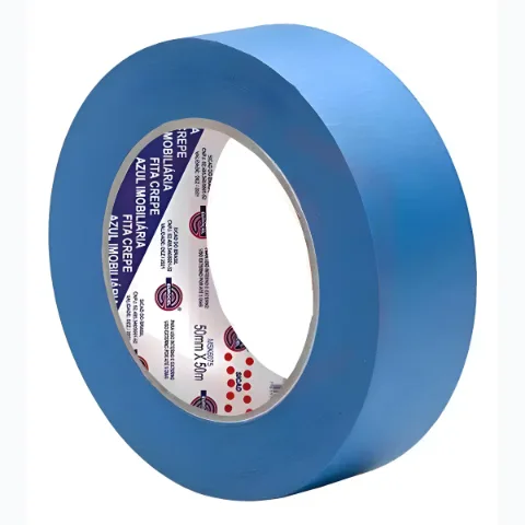 FITA CREPE IMOBILIARIA AZUL EUROCEL 50MM X 50M