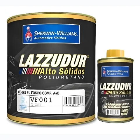 LAZZURIL KIT VERNIZ FOSCO VF001 COM CATALISADOR 900ML