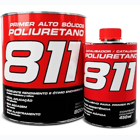 MAXI RUBBER PRIMER PU 811 CINZA C/ CATALISADOR 900ML