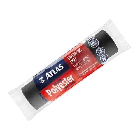 ATLAS ROLO DE ESPUMA PRETA 406 - 23 CM (SEM CABO)
