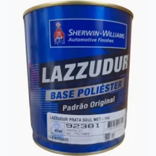 TINTA AUTOMOTIVÁ POLIESTER LAZZURIL PRATA MET II (HYUNDAI) 900ML