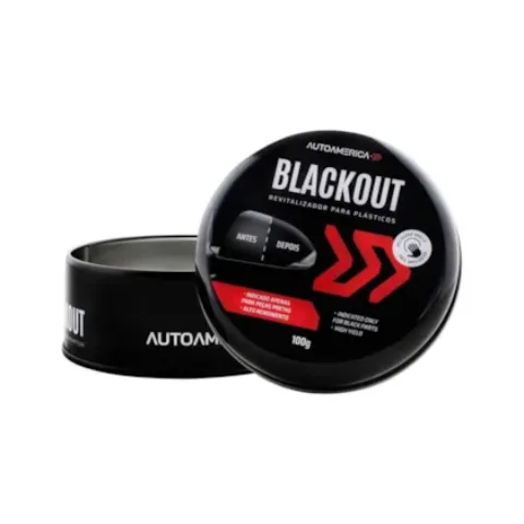 AUTOAMERICA BLACKOUT REVITALIZADOR DE PLASTICOS ESCUROS 100G