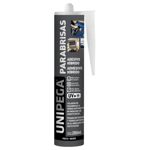 UNIPEGA COLA DE PARABRISA PRETO 280ML
