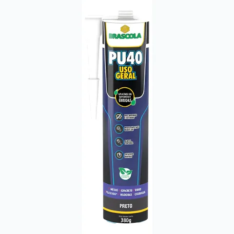 BRASCOLA PU 40 USO GERAL PRETO 380G