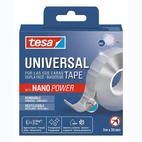 FITA DUPLA FACE UNIVERSAL TESA 30MM X 3M