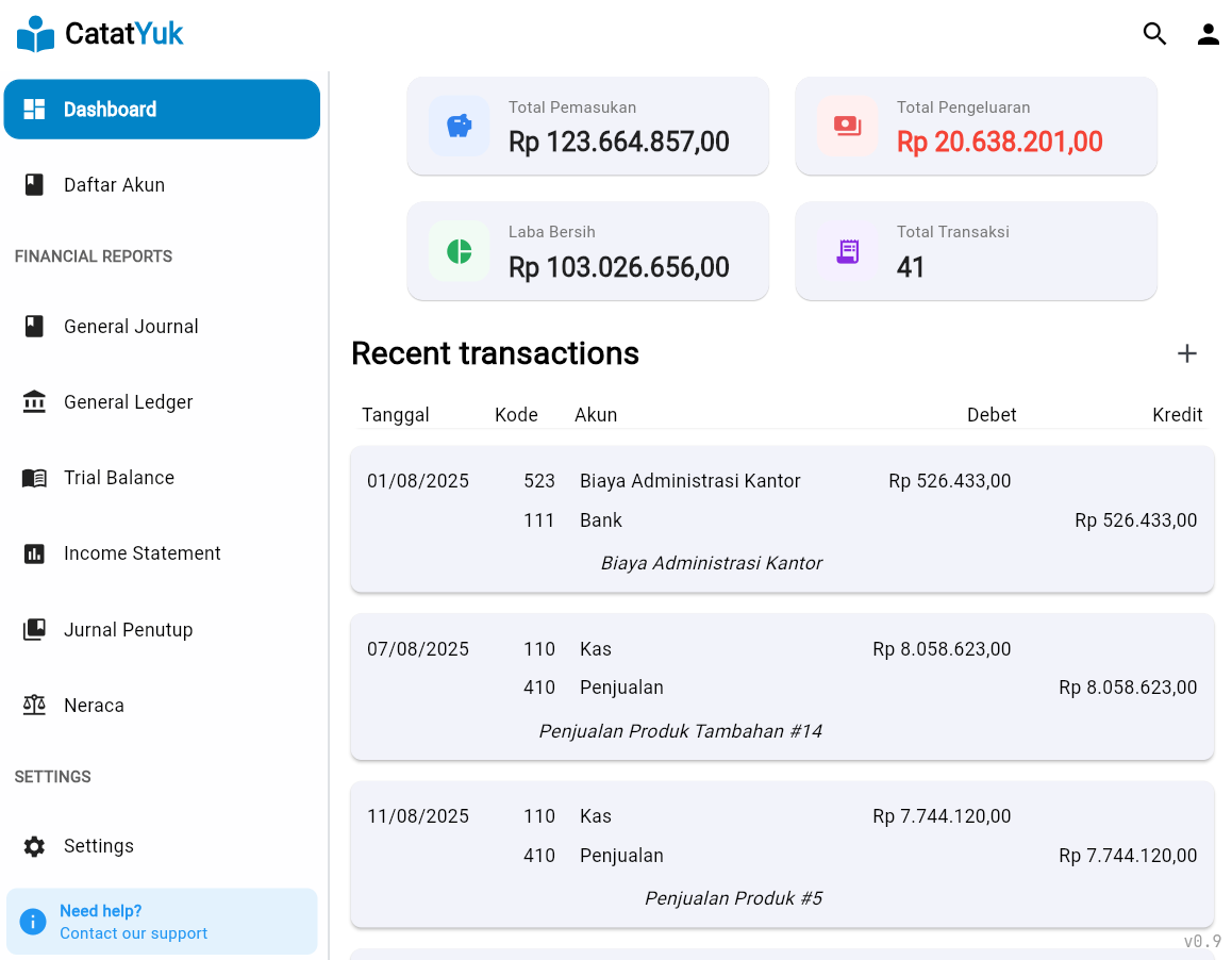 CatatYuk product screenshot