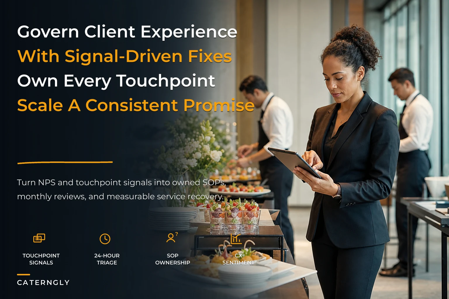 Catering client experience governance to scale a consistent brand promise