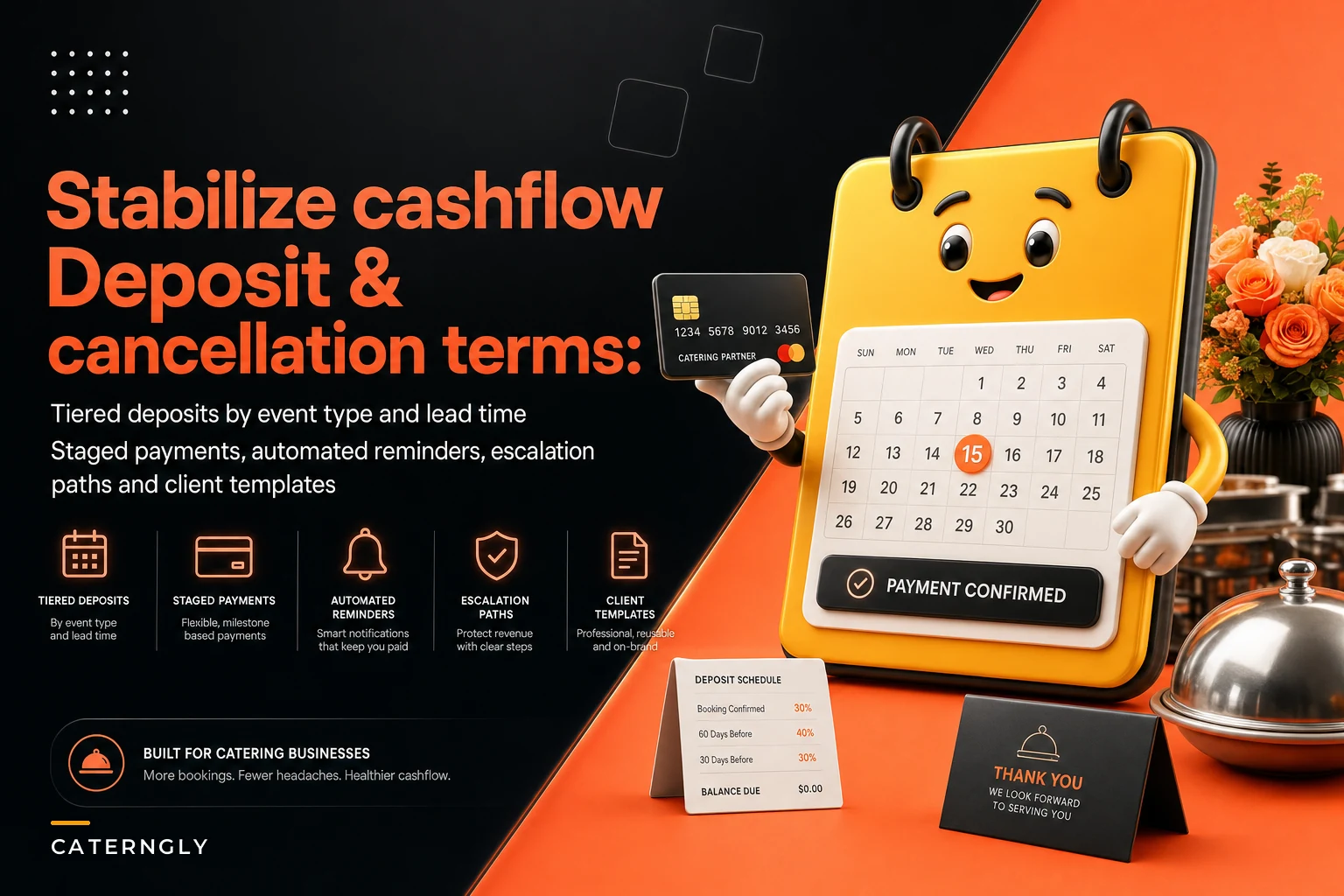 Deposit, Payment Schedule and Cancellation Terms That Stabilize Catering Cashflow
