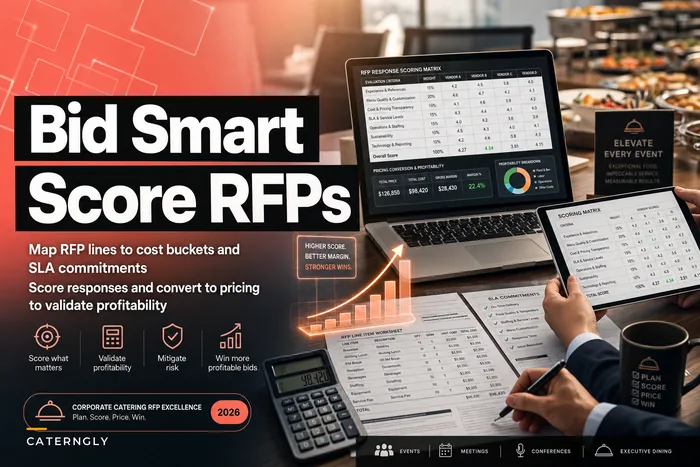 Don't bid blind: a scored RFP response template for corporate catering