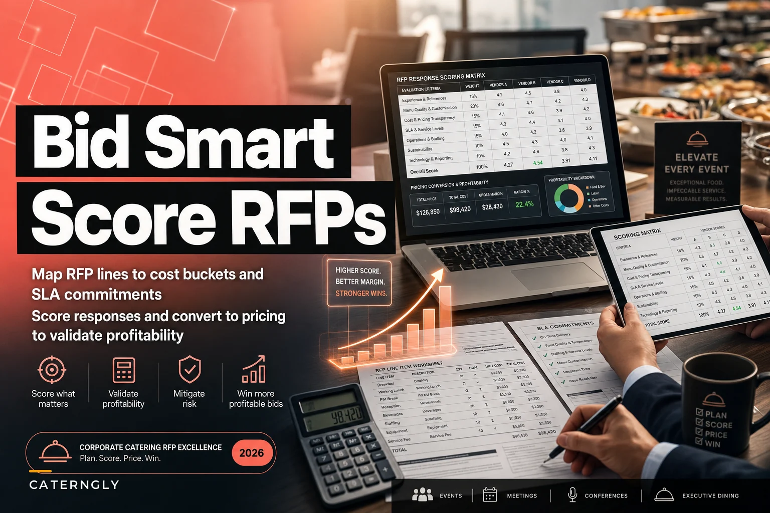 Don't bid blind: a scored RFP response template for corporate catering