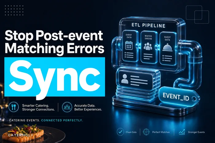 Stop post‑event matching errors: an integrations playbook mapping bookings to POS, payroll and accounting