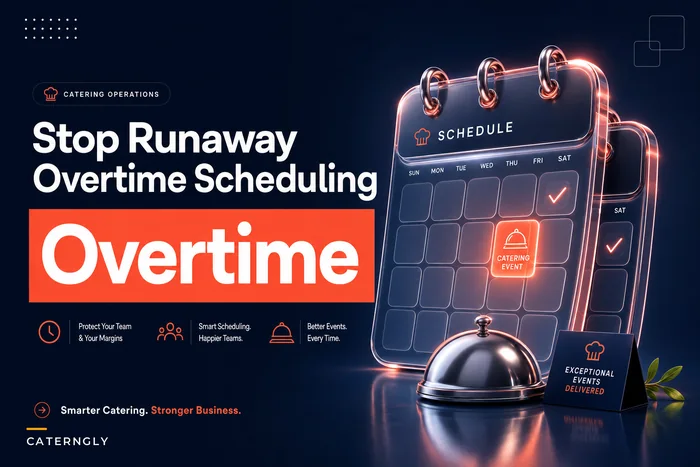 Stop runaway overtime: scheduling staff for overlapping catering events