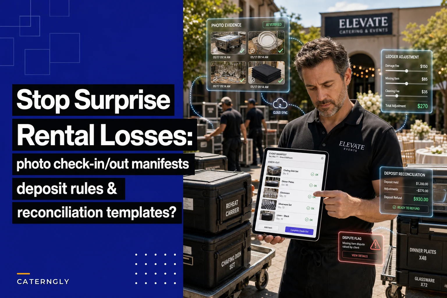 Stop surprise rental losses: photo check‑in/out manifests, deposit rules and reconciliation templates for caterers