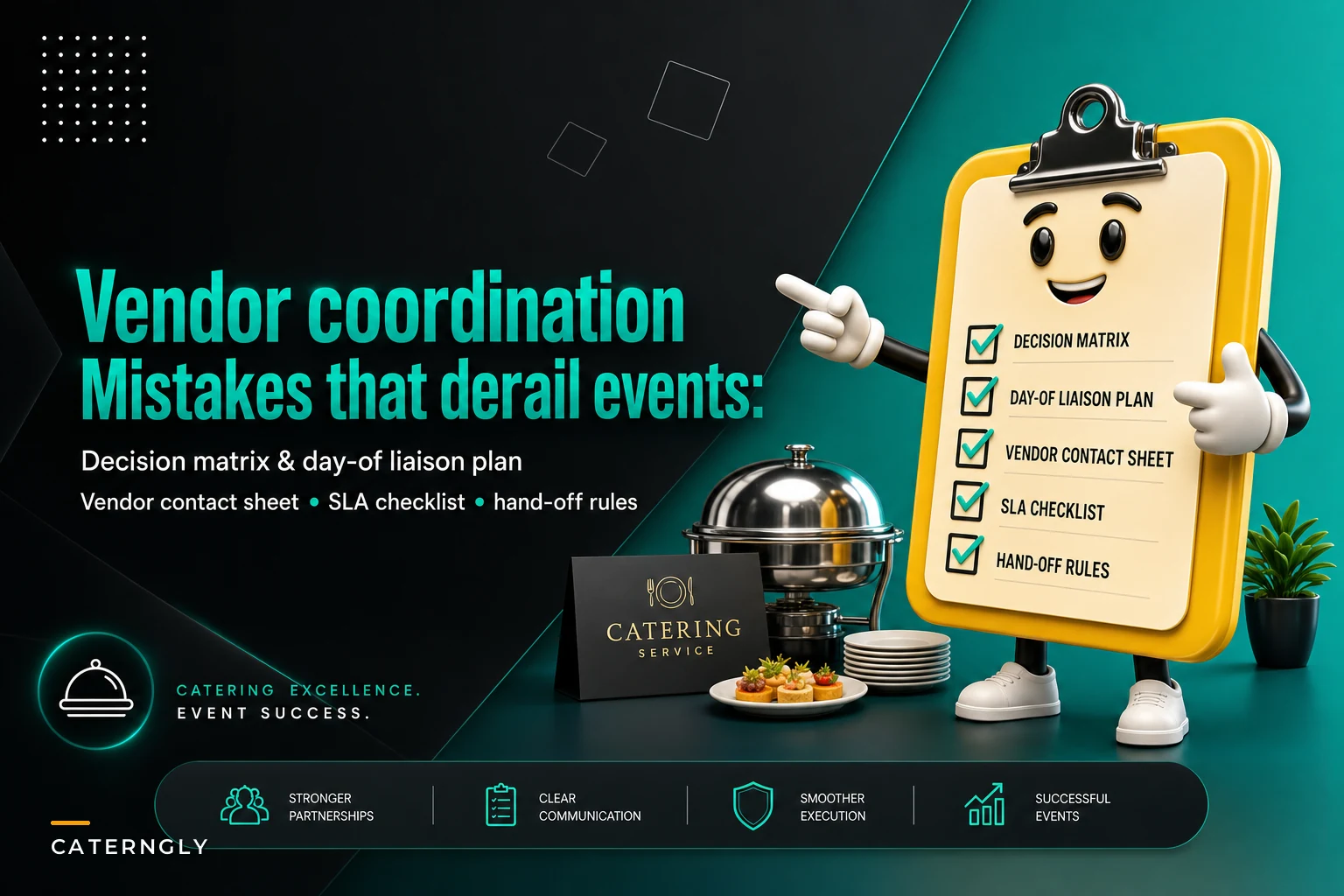 Vendor coordination mistakes that derail events — a decision matrix and day-of liaison plan
