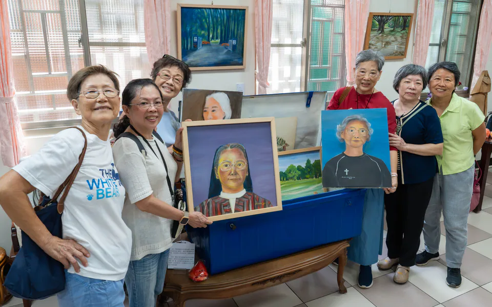 文藻劉愛月修女百歲生日 畫展見證一生堅實信仰｜文章首圖