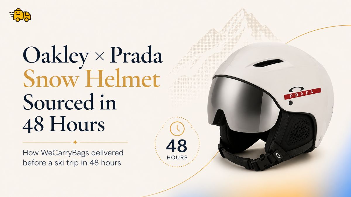 How WeCarryBags Sourced an Oakley × Prada Snow Helmet in 48 Hours