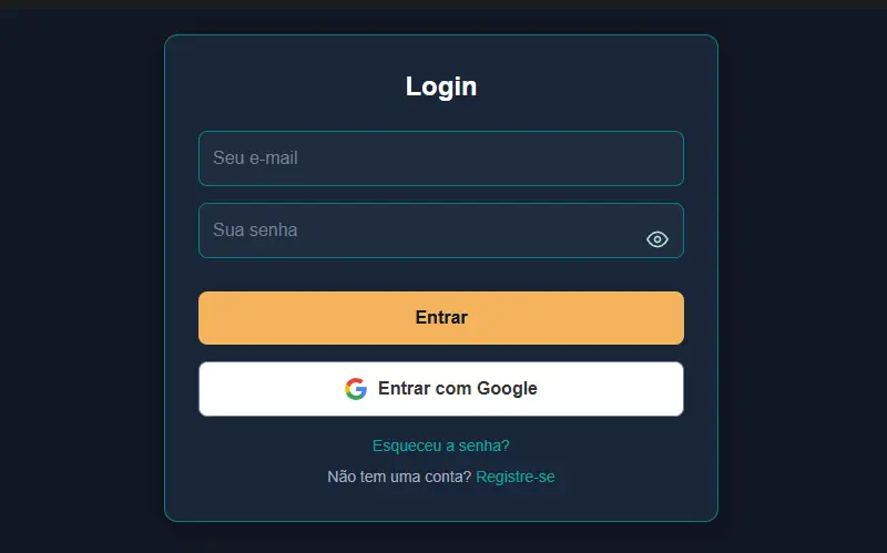 Criação de conta na Vempreender AI