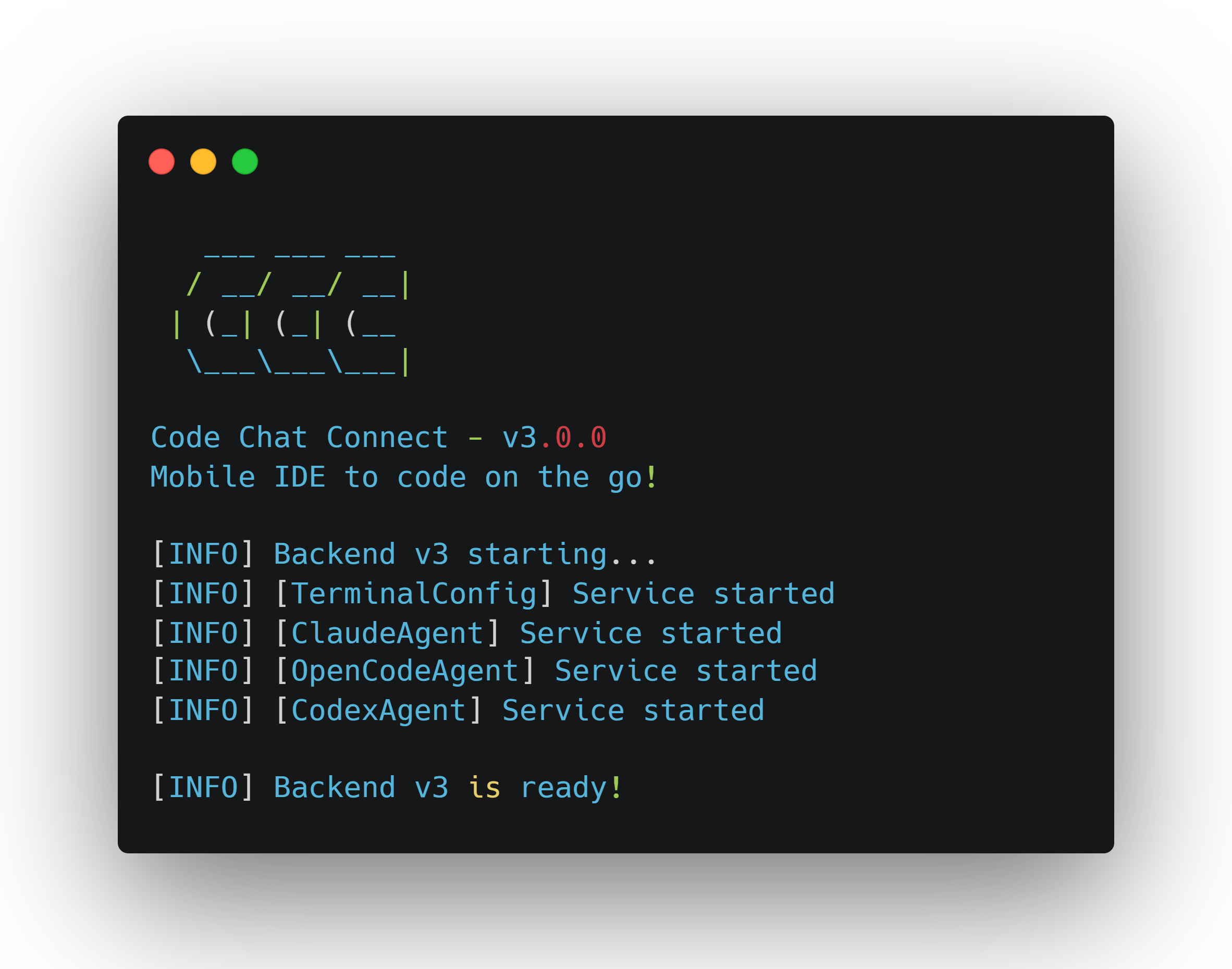 CCC Terminal Screenshot