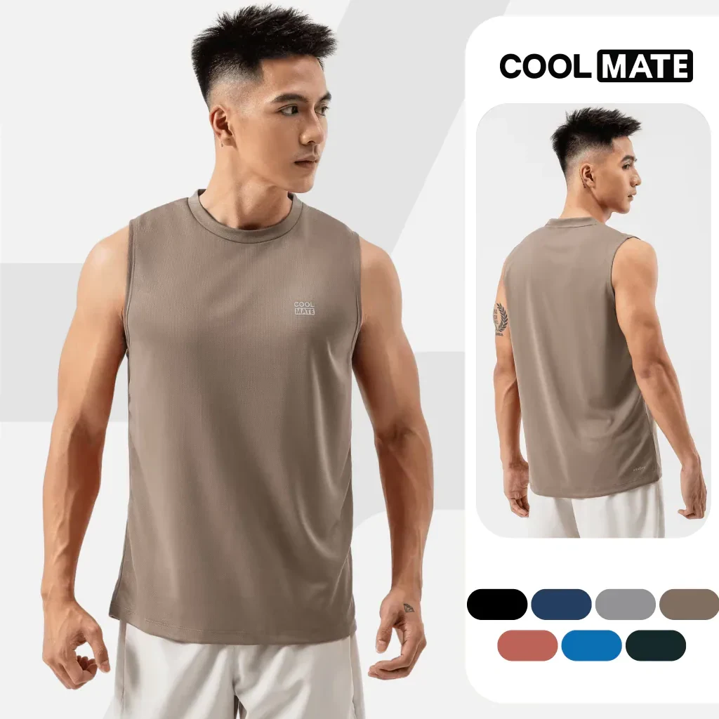 Áo sát nách Sleeveless tanktop thể thao Active Essentials thấm hút tốt vải…