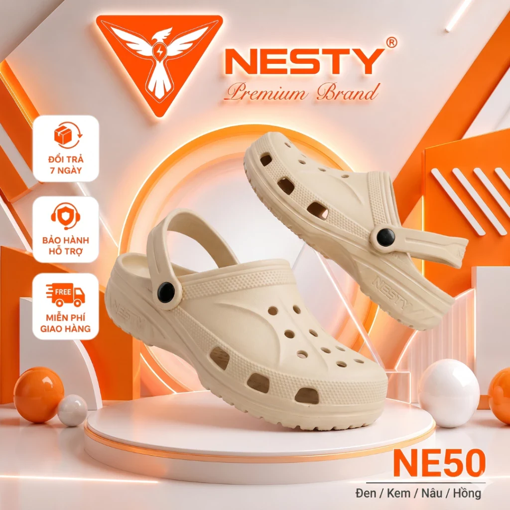 Dép sục NESTY nguyên khối 4 cm