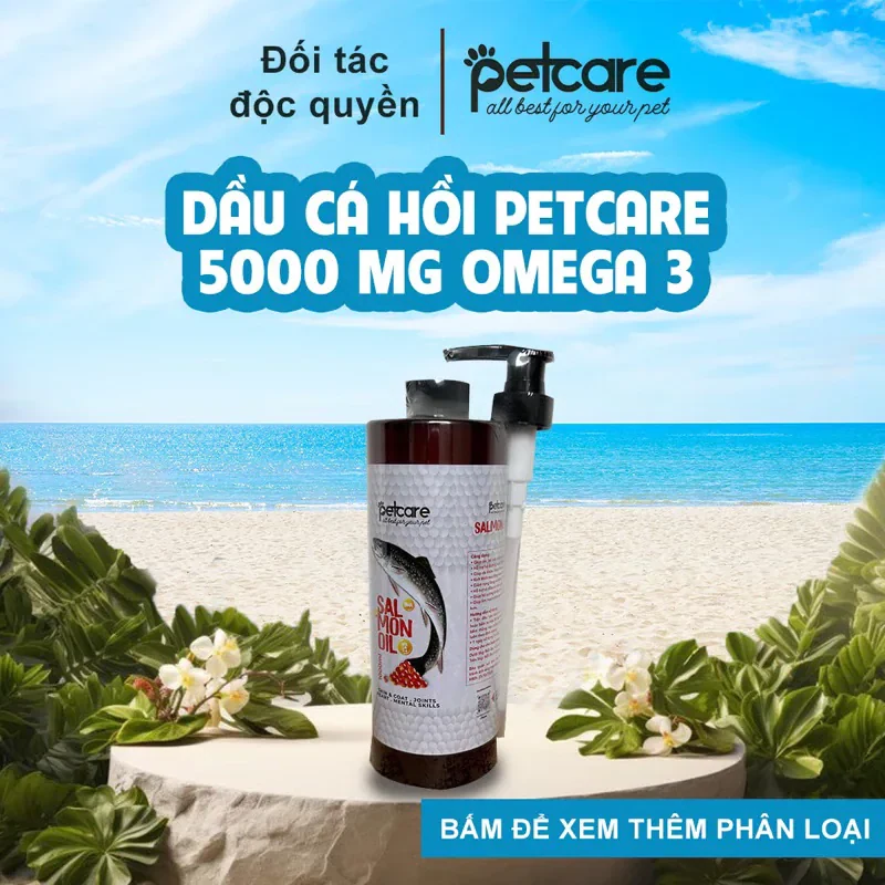 Dầu Cá Hồi Pet Care 300ml,500ml,1000ml