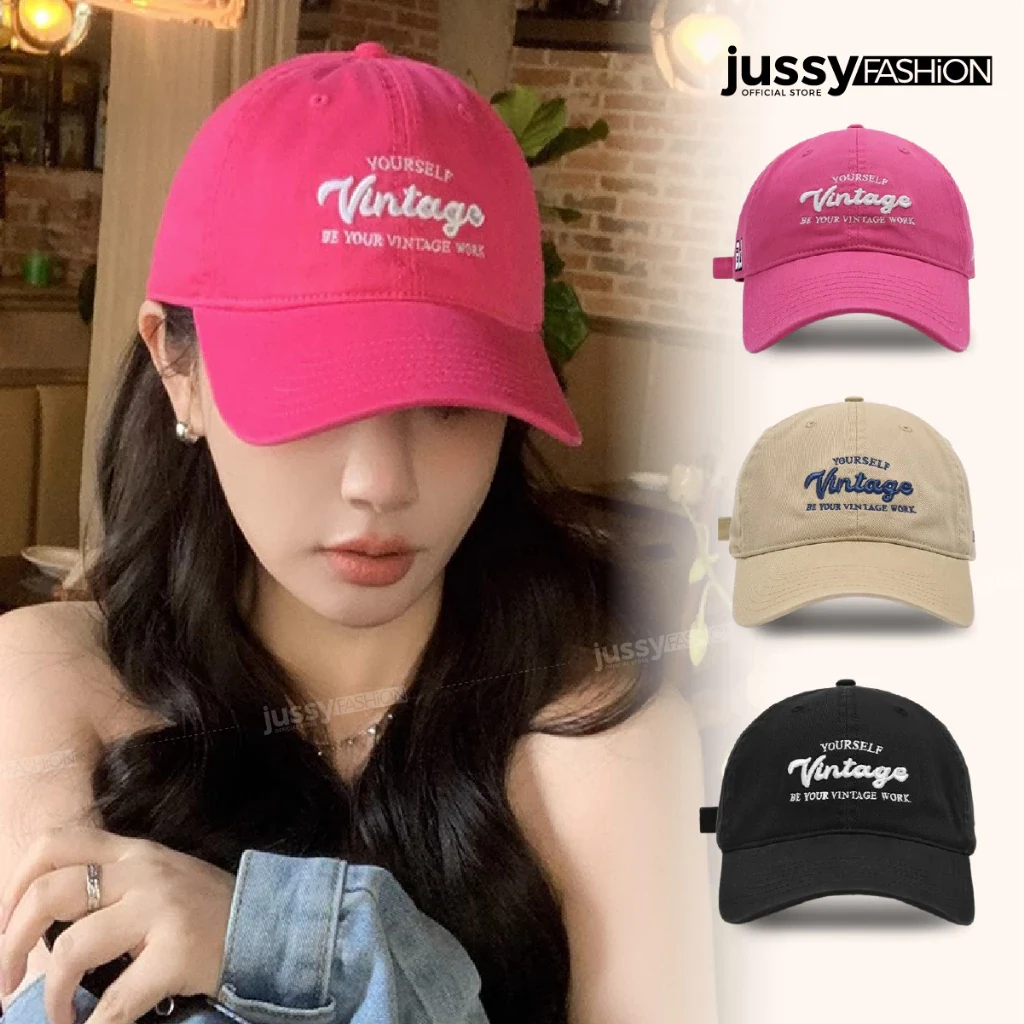 Mũ Jussy vintage kaki cotton
