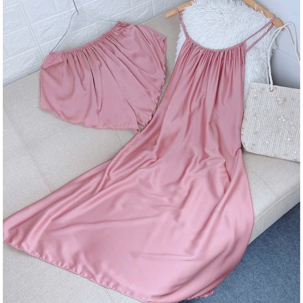 N101 Bigsize (65Kg - 90Kg) Váy Đầm Ngủ Nữ Kèm Quần