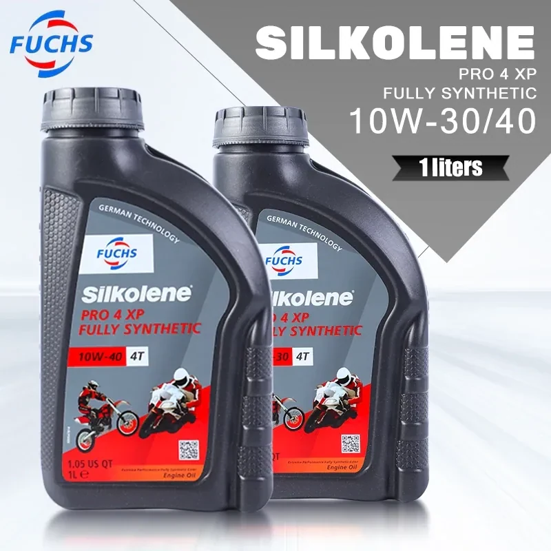 Dầu nhớt xe máy tổng hợp toàn phần FUCHS Silkolene PRO 4 XP 4T 10W-30, 1 lít -…