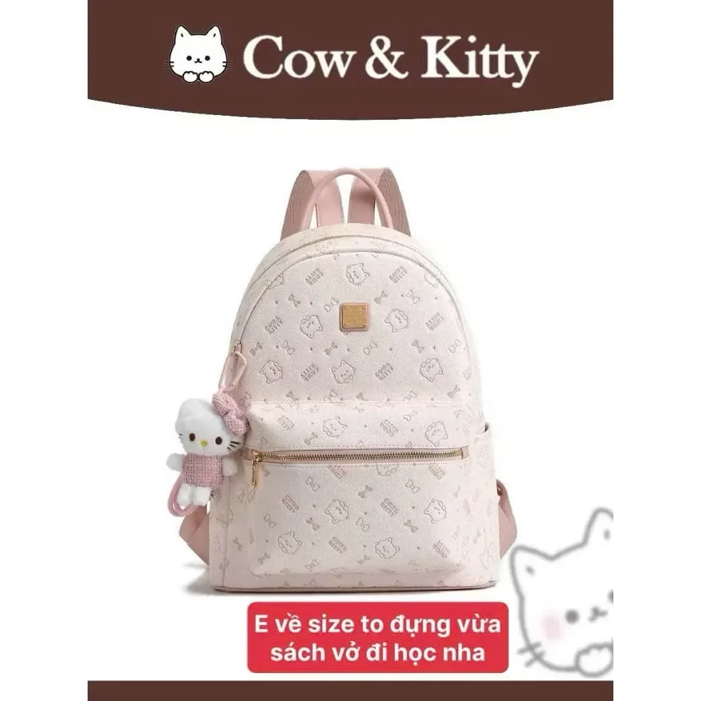 Balo đi học Cow Kitty ( Có Móc Khóa ) size40 nam nữ thời trang đi chơi du lịch…