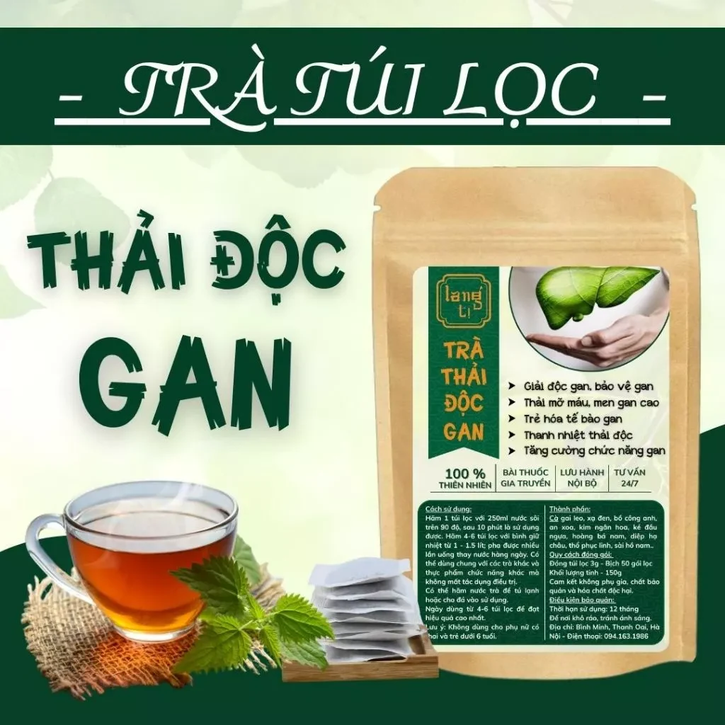 Trà được listing gọi là ‘thải độc gan’ 50 túi