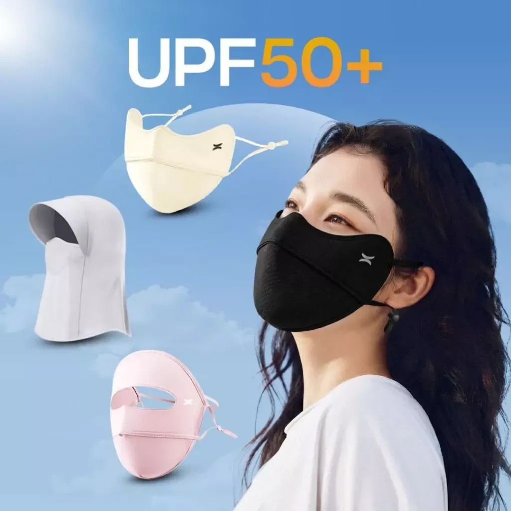 Khẩu Trang Chống Nắng Chống UV 2 Lớp Thun Lạnh UPF+ Upper You Mịn Mát Dày Dặn…