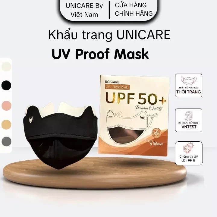 Khẩu trang chống tia UV UNICARE PROOF MASK, bảo vệ da khỏi tia UV - Hàng chính…